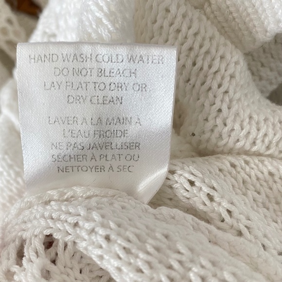 🌸 Belldini White Open Front Crocheted Cardigan - Picture 8 of 8